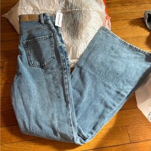 pacsun high rise flare jeans NWT